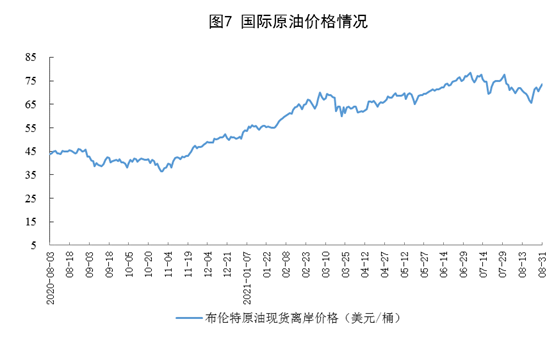 2021年8月份能源生产情况