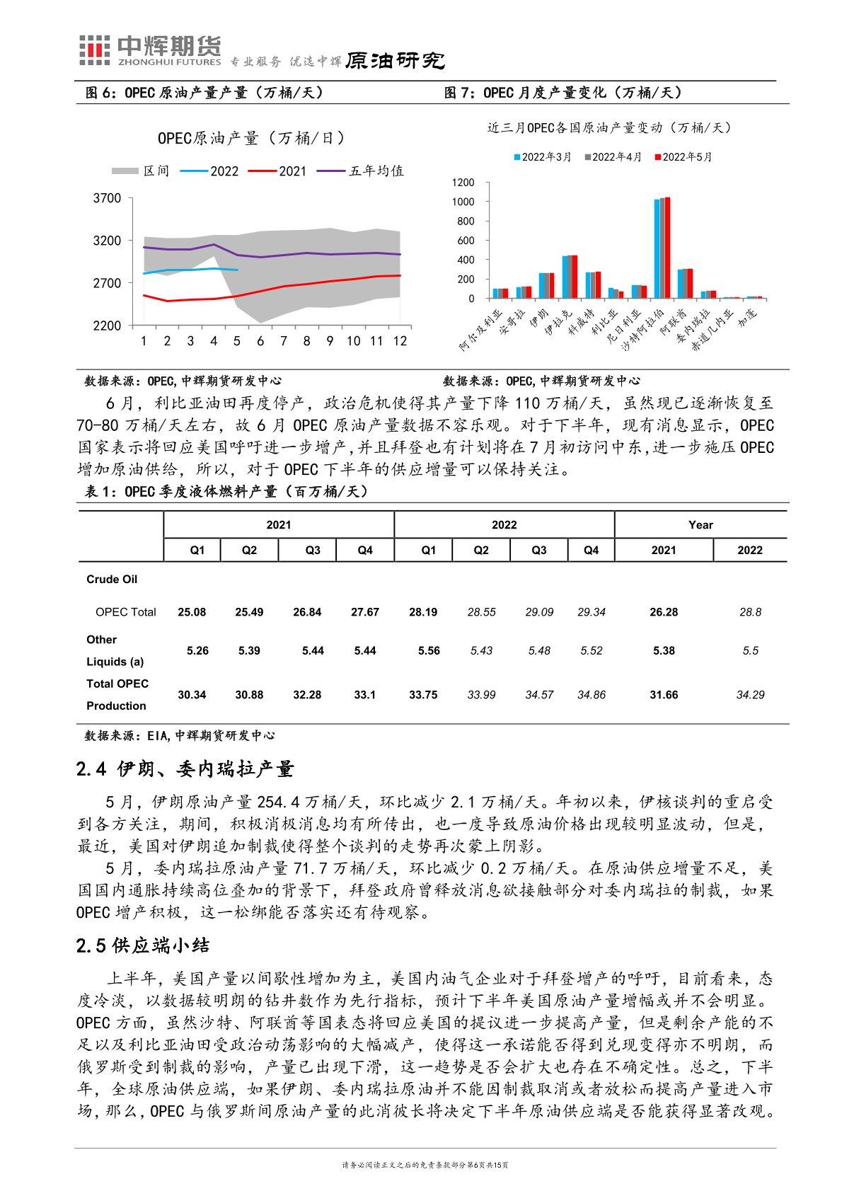 中辉期货原油半年报：多事之秋阴云罩，油价随势起沉浮