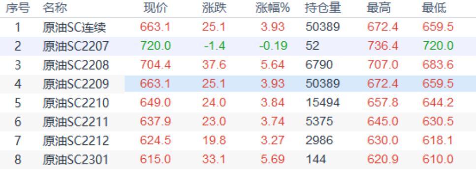 INE原油收盘上涨,供应紧缺忧虑升温支持油价