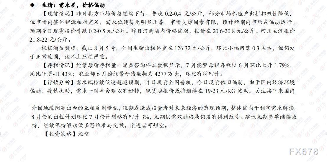 广发期货早知道(8月9日)：建议贵金属短期高抛低吸，原油短期或呈震荡走势