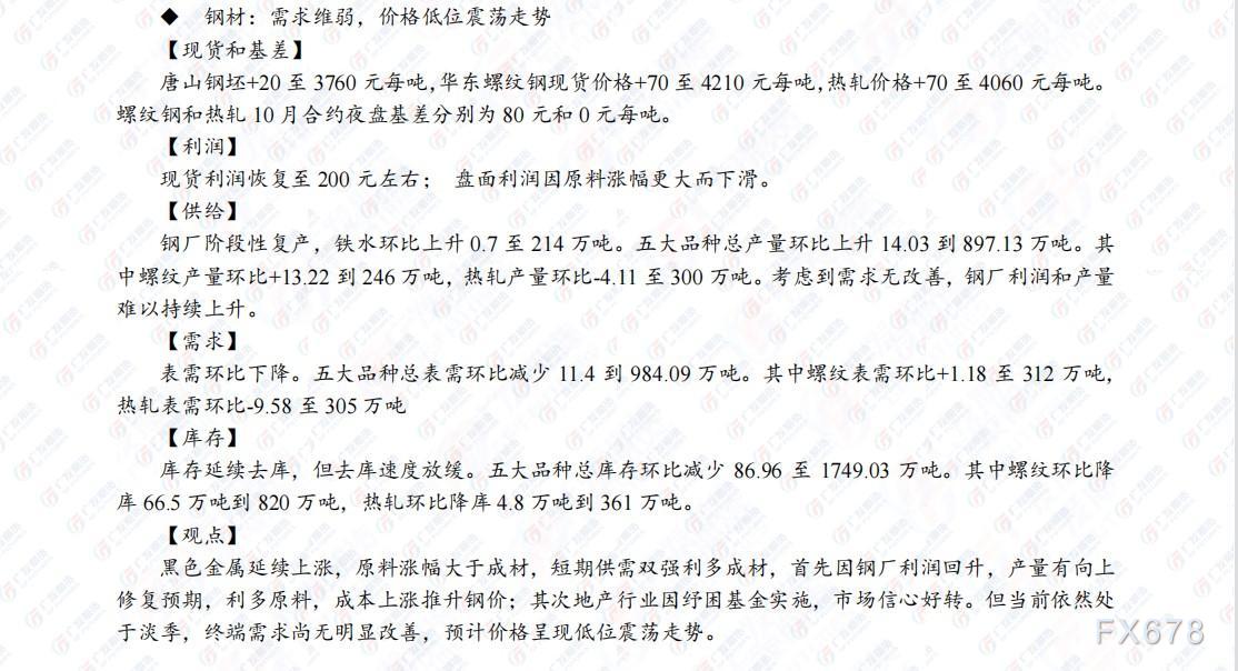 广发期货早知道(8月9日)：建议贵金属短期高抛低吸，原油短期或呈震荡走势
