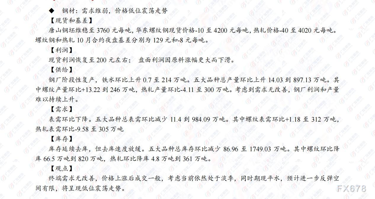 广发期货日评(8月10日):建议贵金属高抛低吸,原油观望或反弹布空