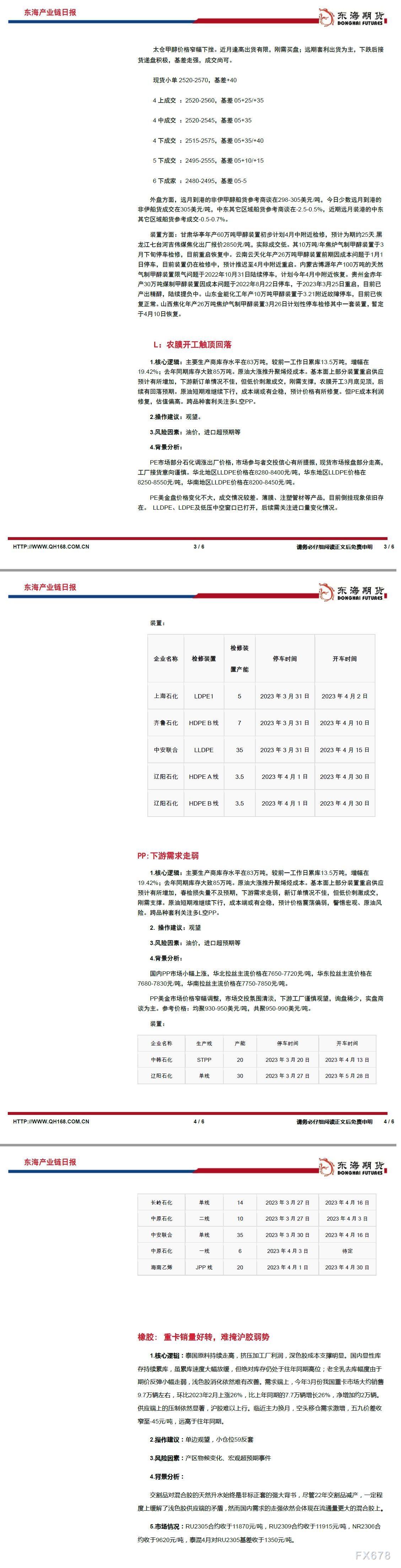 【东海期货4月4日产业链日报】能化篇:OPEC+意外减产继续冲击,油价周一大涨