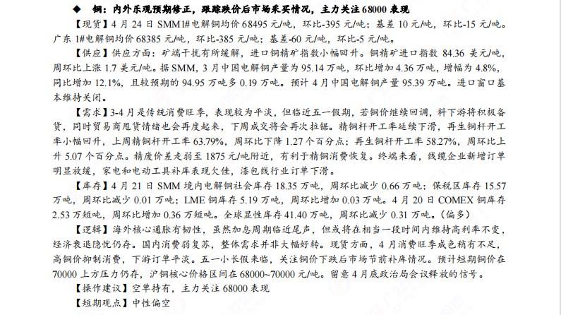 广发期货早知道:在去美元化的趋势下未来贵金属持仓有望继续增长,原油短期区间波段操作为主