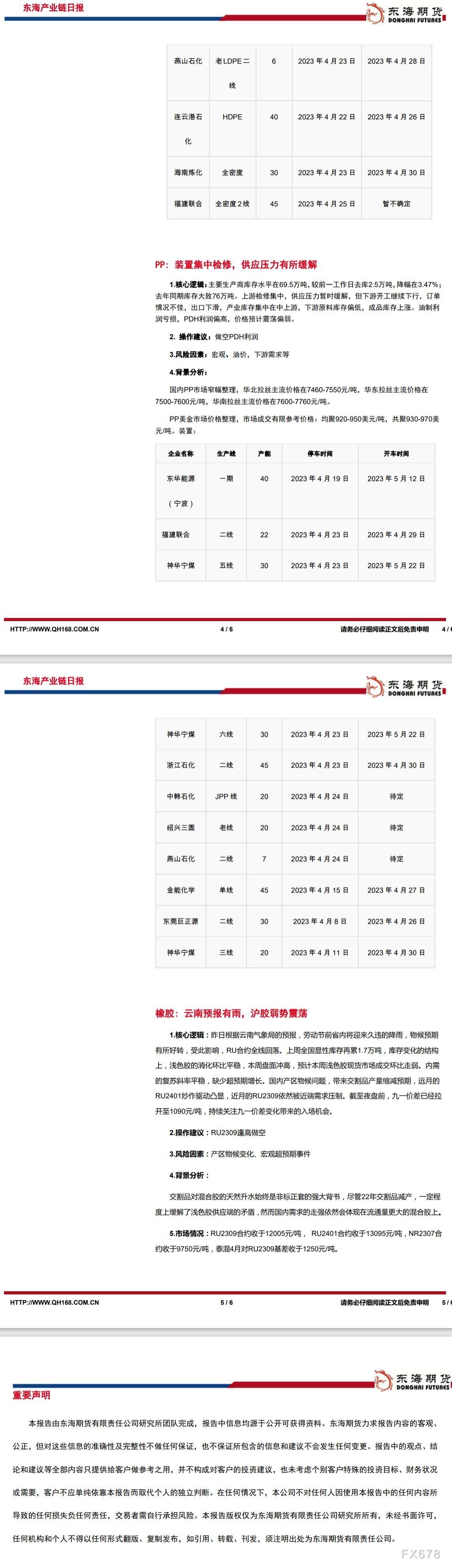【东海期货4月27日产业链日报】能化篇:股市拖累持续,油价抹去OPEC减产后涨幅