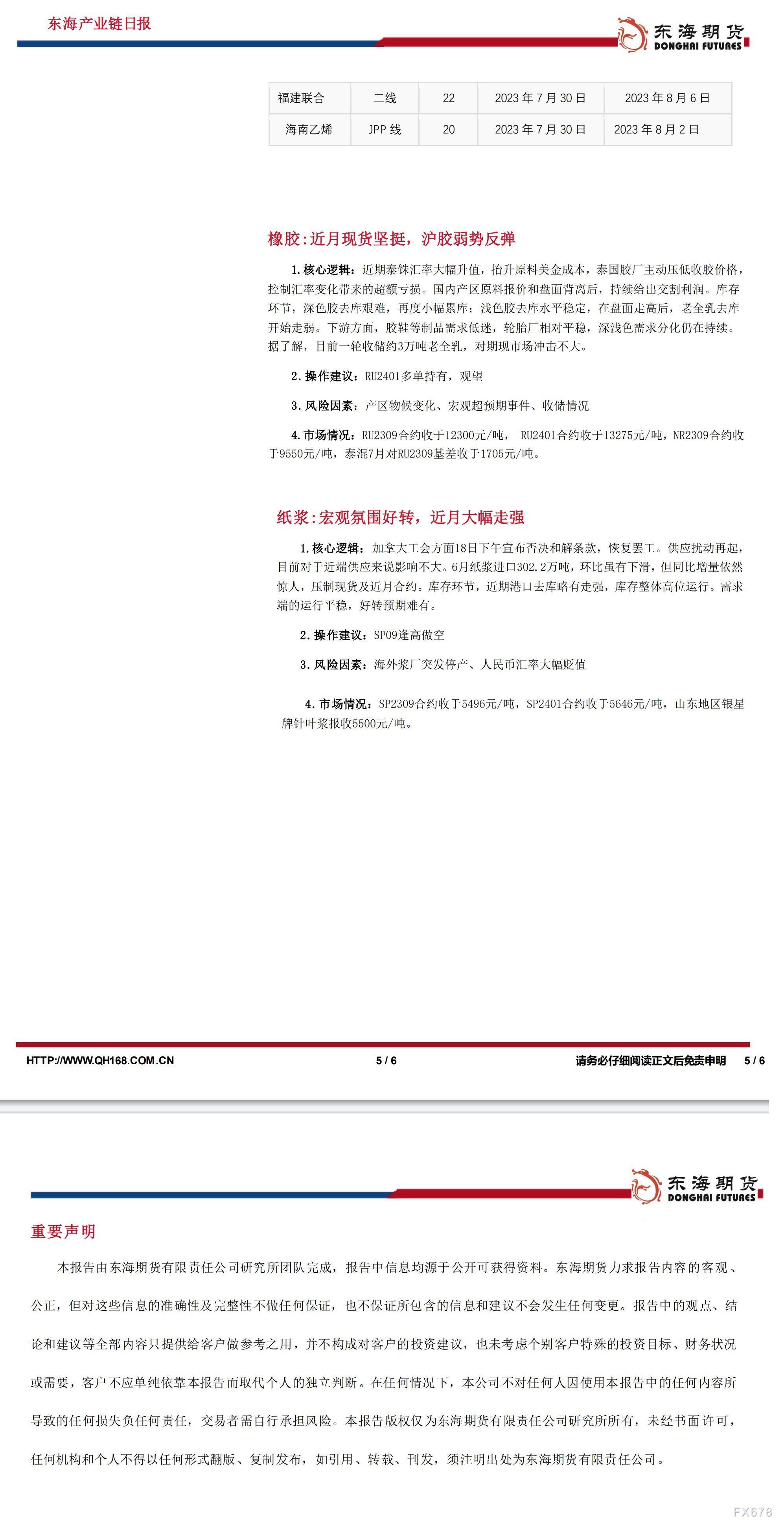 【东海期货8月1日产业链日报】能化篇:减产提振继续,油价继续上行