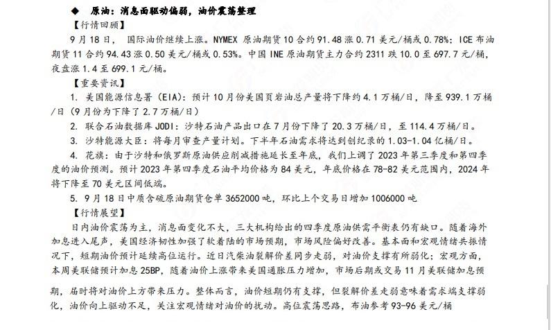 广发期货早知道：原油高位震荡思路，铜中性偏多