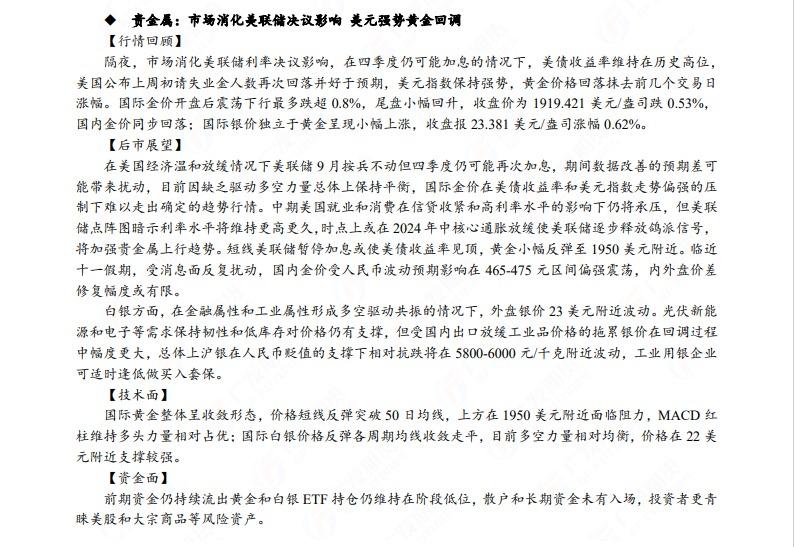 广发期货早知道：原油高位震荡思路，铝低位多单持有