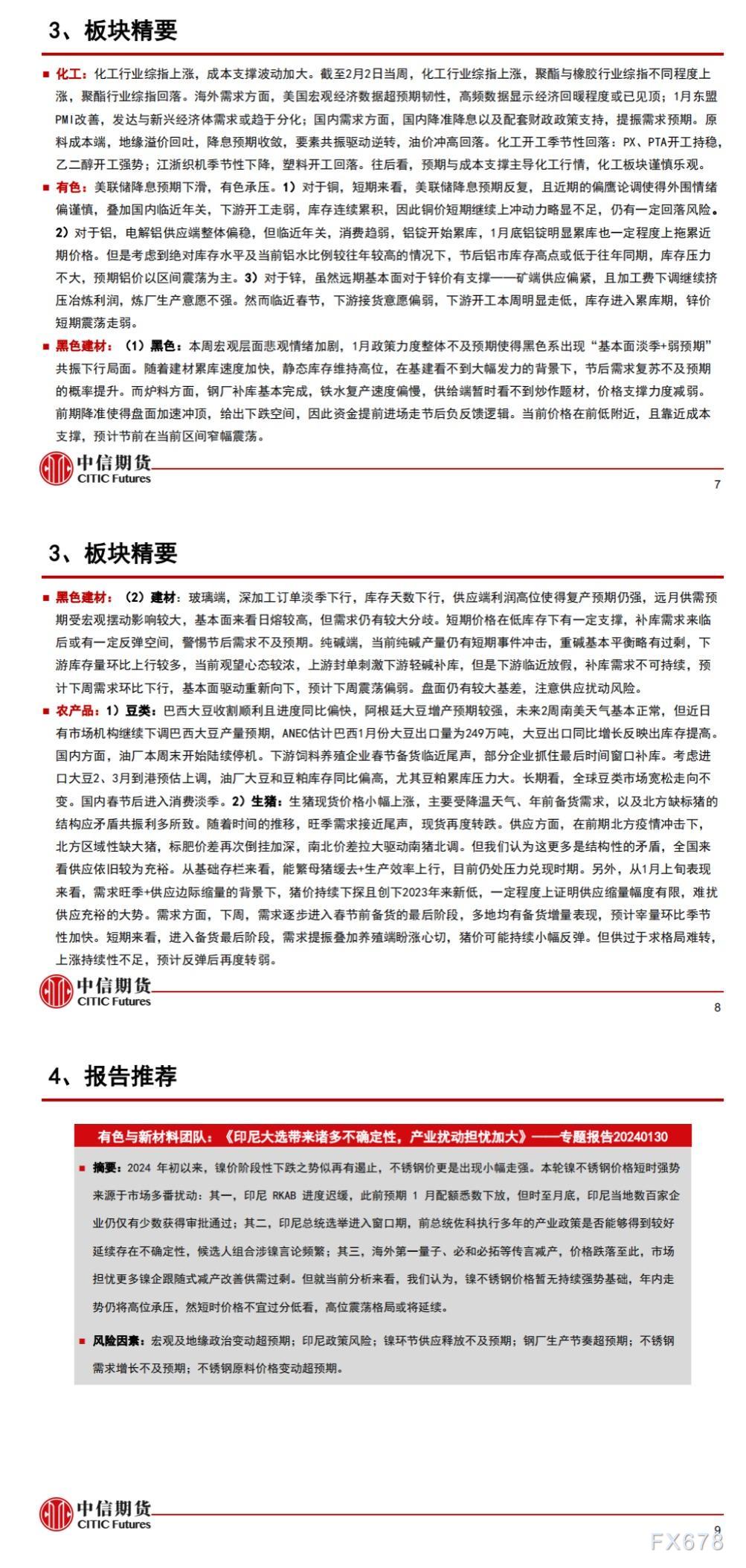 中信期货2月5日晨报:非农大超预期,商品普遍承压