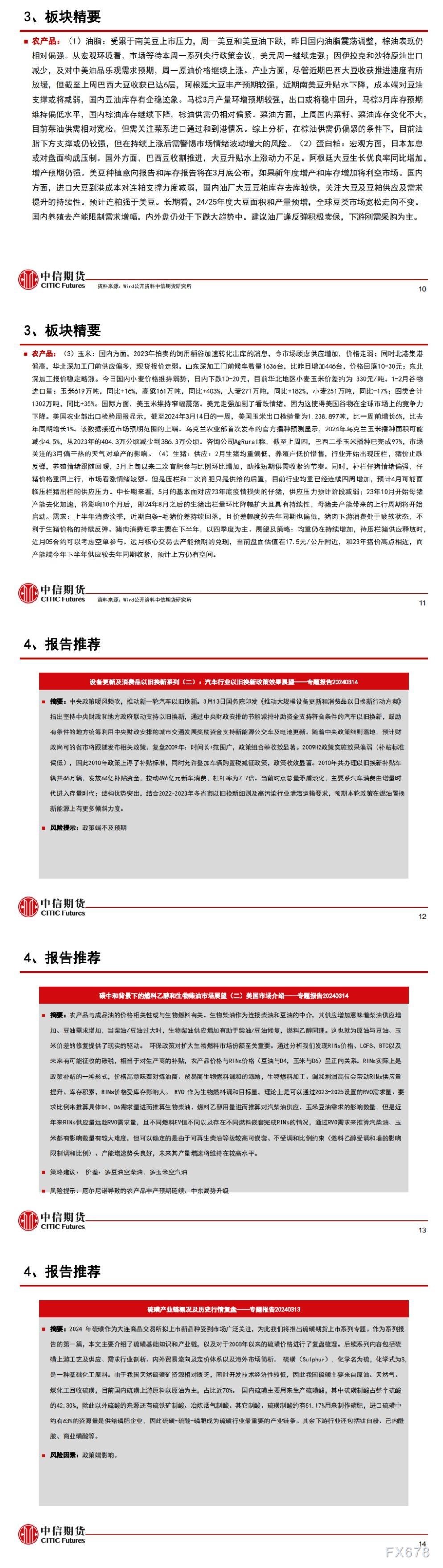 中信期货3月20日晨报:黑色继续反弹,贵金属维持震荡