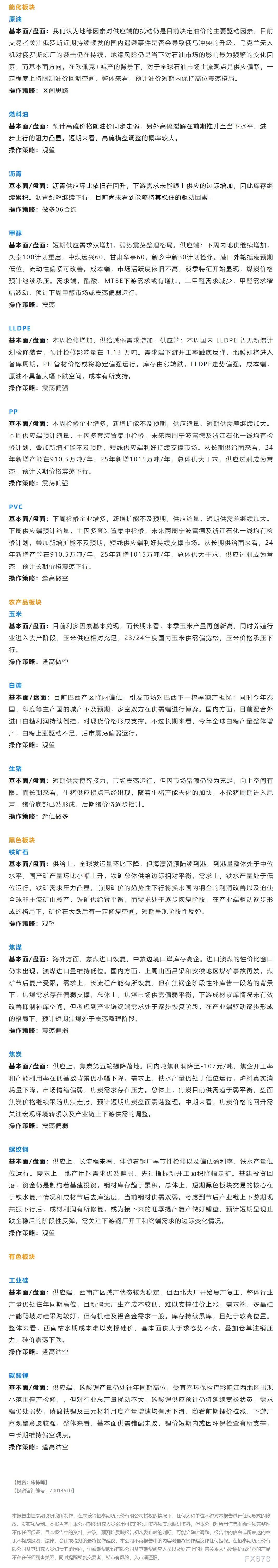 恒泰期货3月29日早盘交易策略