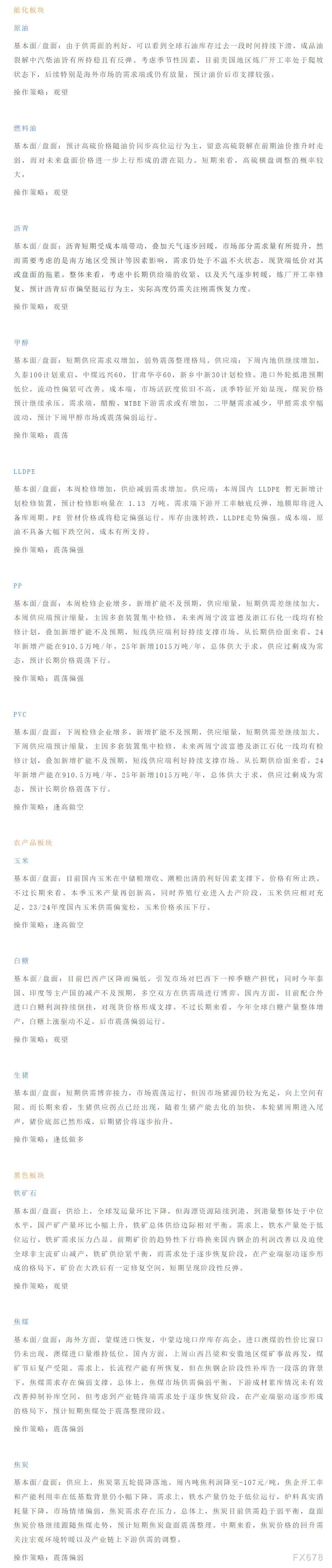 恒泰期货4月12日早盘交易策略