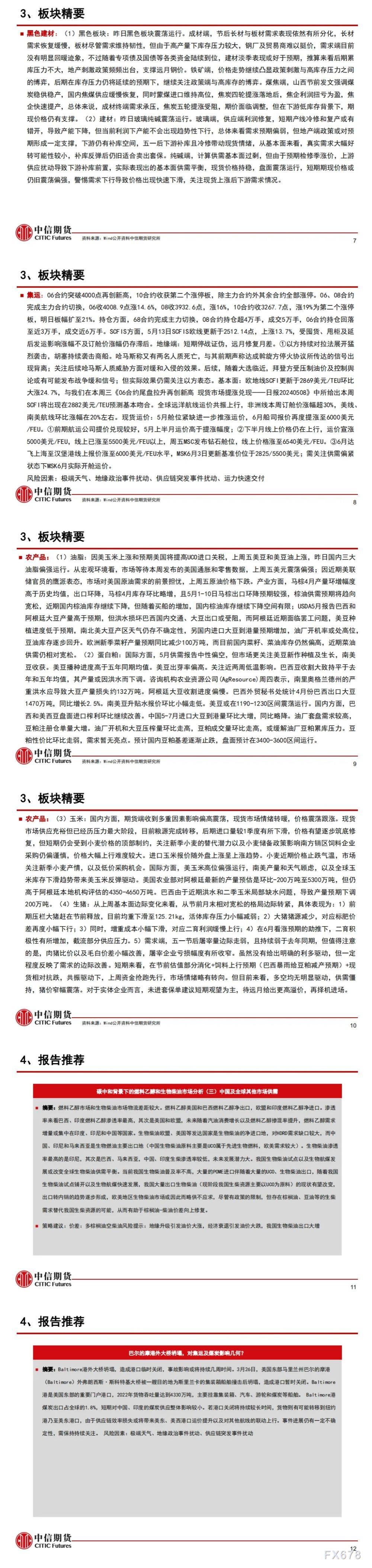 中信期货5月14日晨报：终端需求持续低迷，黑色板块价格支撑弱化