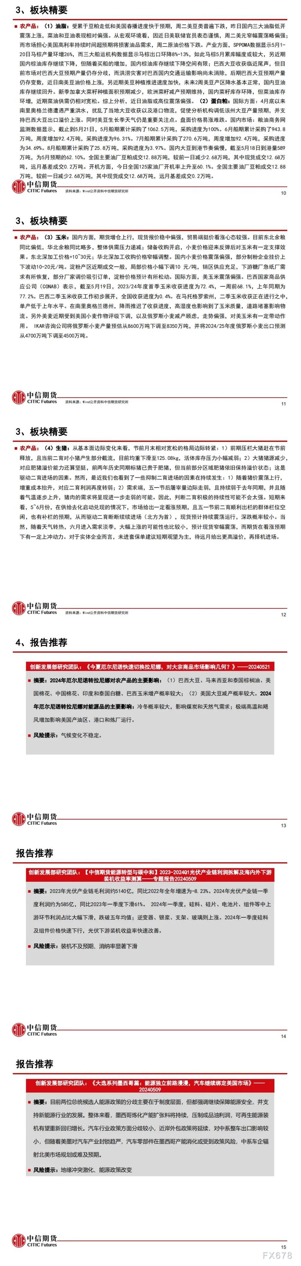 中信期货5月23日晨报:地产利好政策频出,黑色板块整体偏强运行