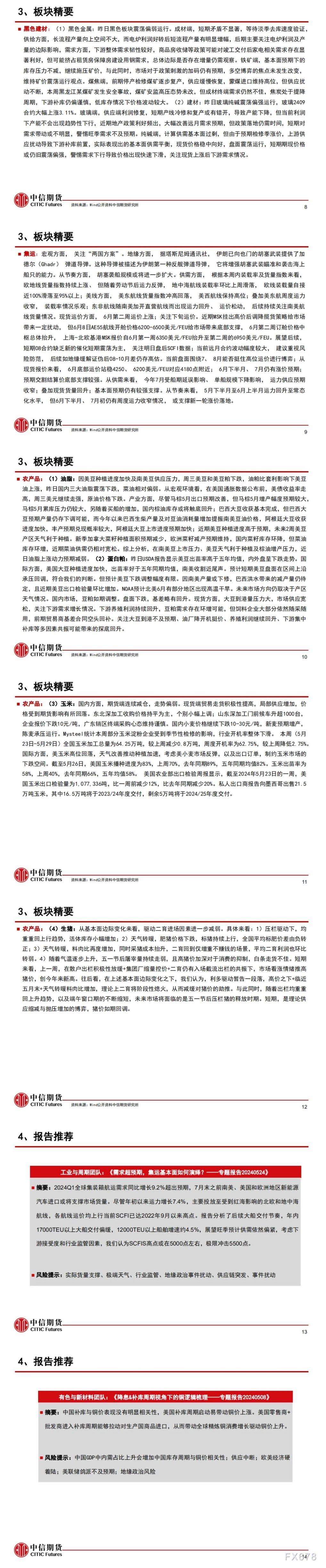 中信期货5月31日晨报:节能降碳方案发布,硅铁、工业硅等商品涨幅居前
