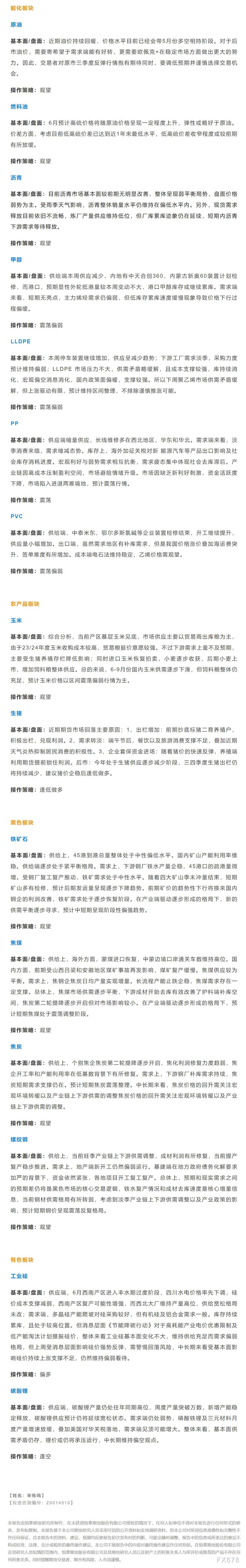 【恒泰早报】7月3日恒泰期货交易策略